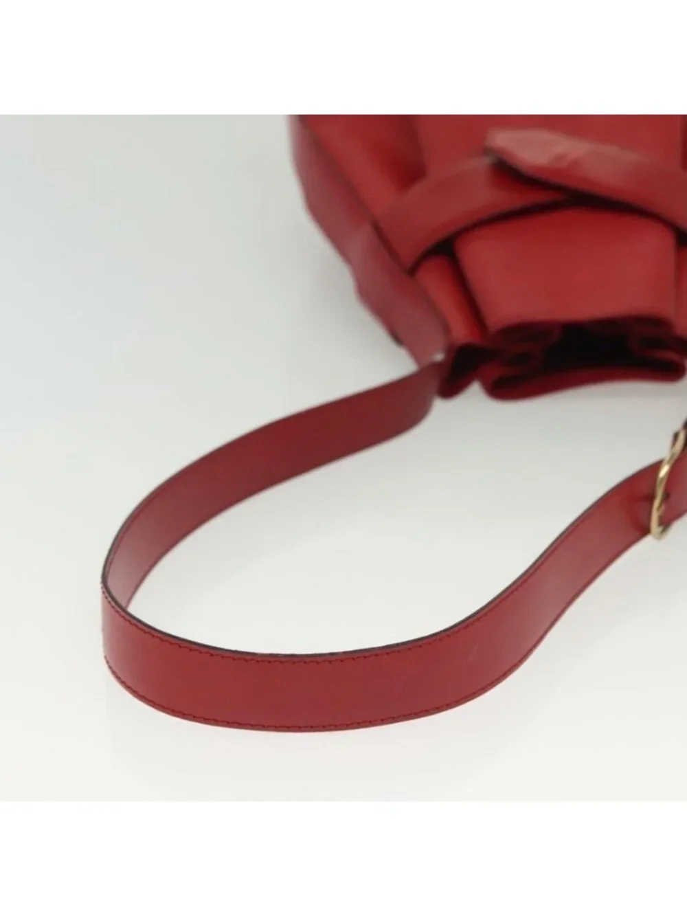 Authentic LOUIS VUITTON Epi Sac Depaule PM Shoulder Bag Red M80207 LV